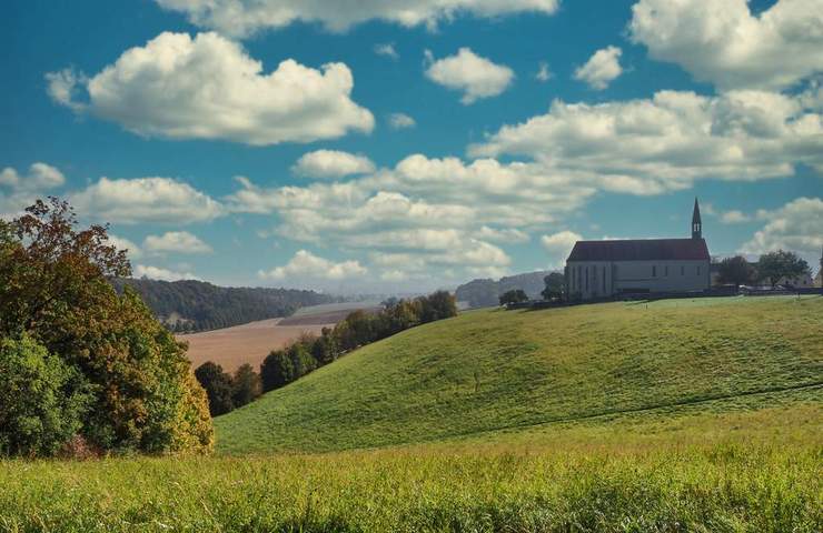 Adlersberg Blick auf Klosterkirche